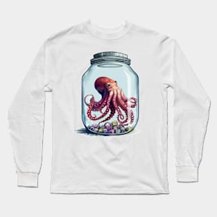 Octopus in a Jar Long Sleeve T-Shirt